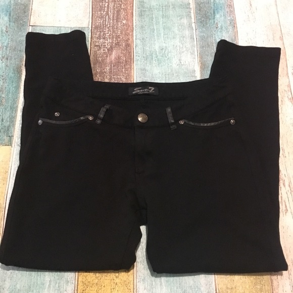 Seven7 black jeggings - Picture 3 of 7